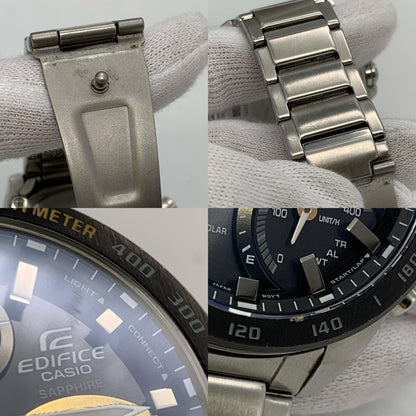 CASIO | カシオ EDIFICE 腕時計 ECB-900YDB-1CJF アナデジソーラー シルバー