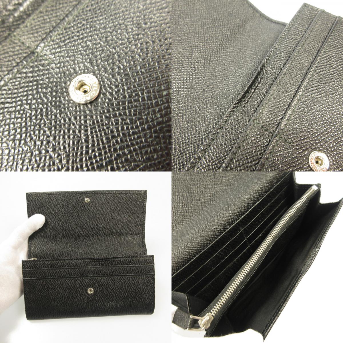 BVLGARI | ブルガリ 二つ折り財布 27749 ブラック