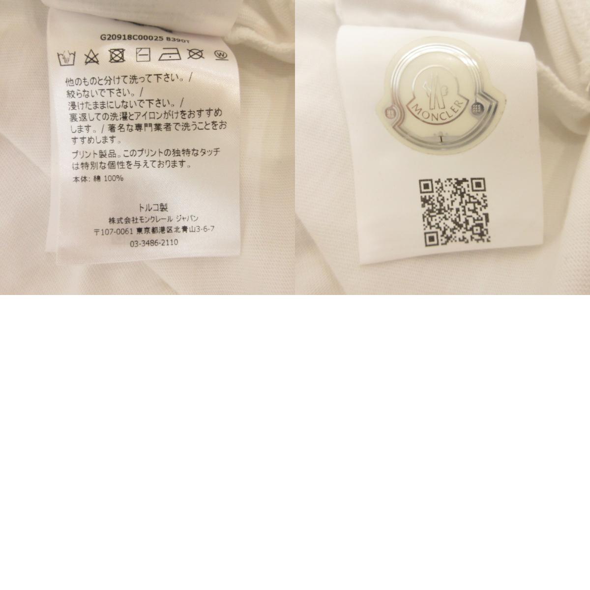 MONCLER | モンクレール 半袖Ｔシャツ G20918C00025 国内正規タグ ホワイト サイズ：M