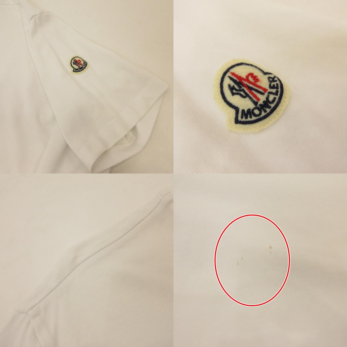 MONCLER | モンクレール 半袖Ｔシャツ G20918C00025 国内正規タグ ホワイト サイズ：M