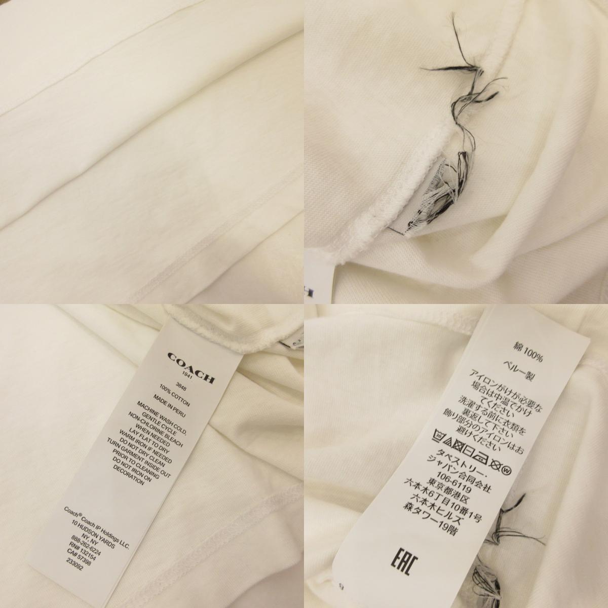COACH | コーチ 半袖Ｔシャツ 3848 国内正規タグ ホワイト サイズ：M