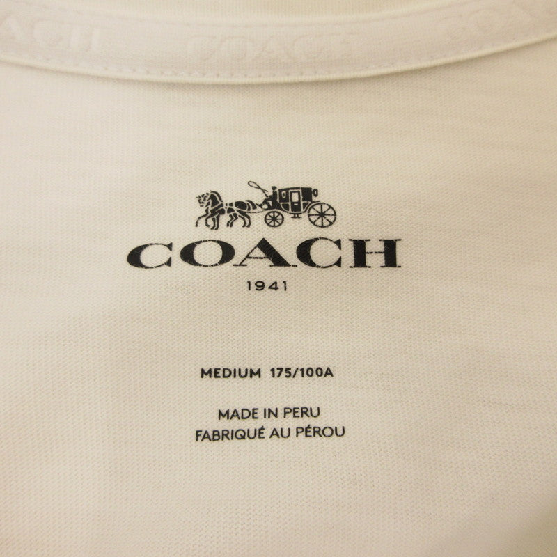 COACH | コーチ 半袖Ｔシャツ 3848 国内正規タグ ホワイト サイズ：M
