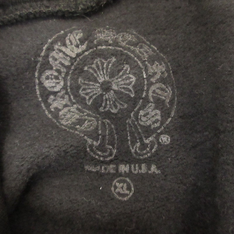 CHROME HEARTS | クロムハーツ VERTICAL LOGO HOODIE パーカー 国内正規タグ ブラック サイズ：XL