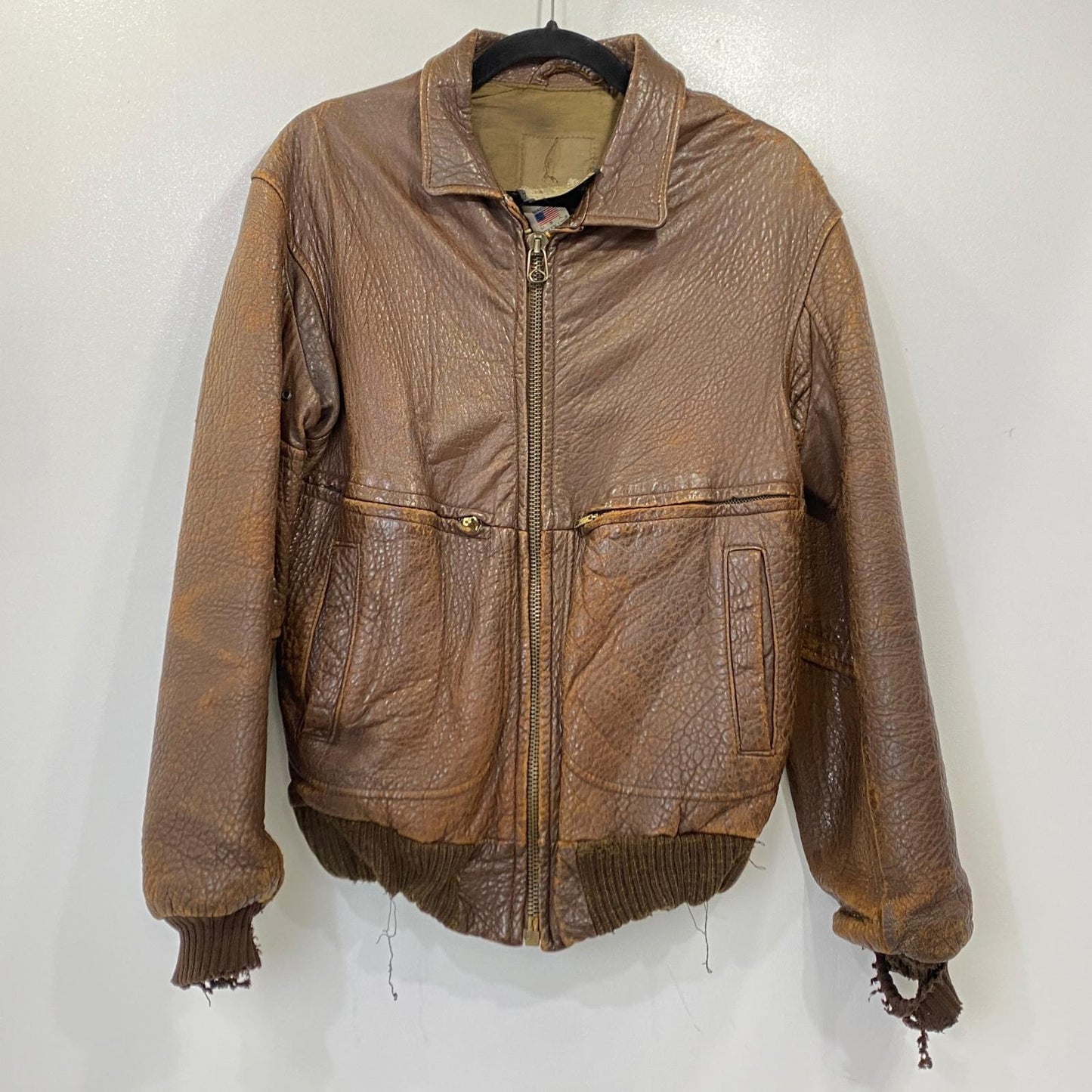 【中古】AVIREX | アヴィレックス B-7 レザー 3120 ブラウン サイズ：36【姫路東店】