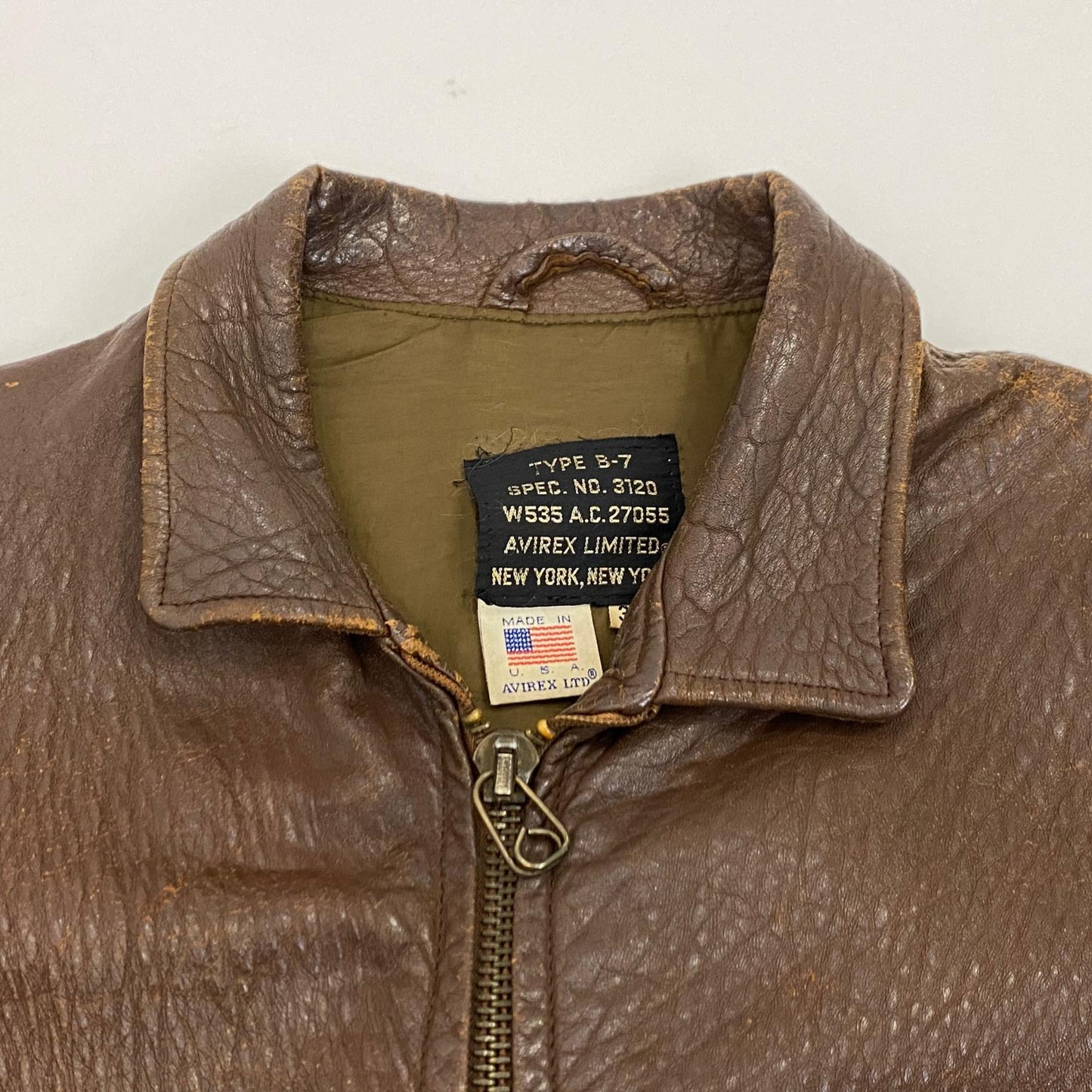 【中古】AVIREX | アヴィレックス B-7 レザー 3120 ブラウン サイズ：36【姫路東店】