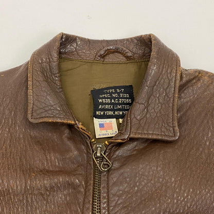 【中古】AVIREX | アヴィレックス B-7 レザー 3120 ブラウン サイズ：36【姫路東店】