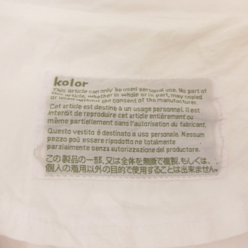 kolor | カラー 半袖シャツ 24SCM-B05112 ホワイト サイズ：3