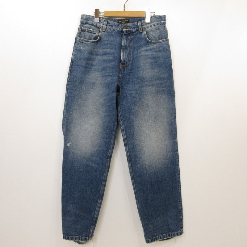 BALENCIAGA | バレンシアガ LOOSE FIT DENIM PANTS デニムパンツ 736540 国内正規品 ブルー サイズ：S