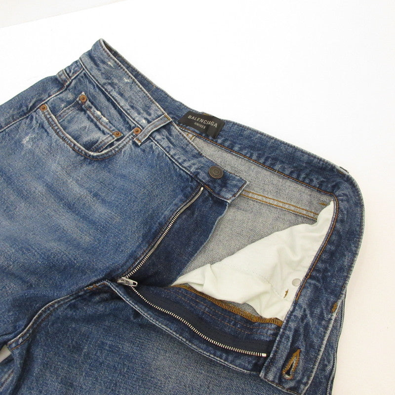 BALENCIAGA | バレンシアガ LOOSE FIT DENIM PANTS デニムパンツ 736540 国内正規品 ブルー サイズ：S