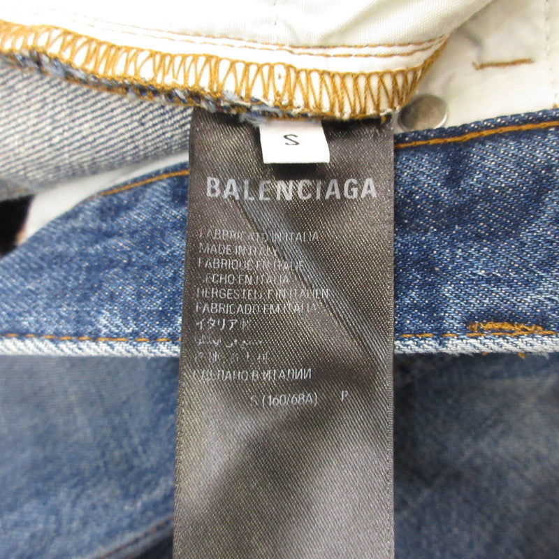 BALENCIAGA | バレンシアガ LOOSE FIT DENIM PANTS デニムパンツ 736540 国内正規品 ブルー サイズ：S