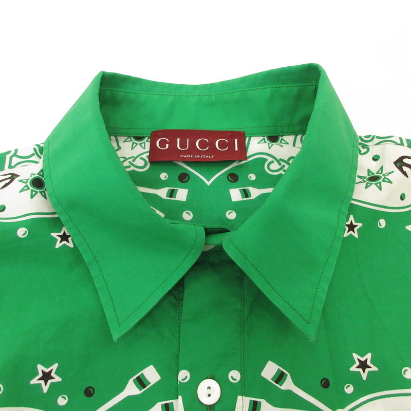 GUCCI | グッチ Sailor Bandana Print Shirt 長袖シャツ 787530 国内正規品 サイズ：50