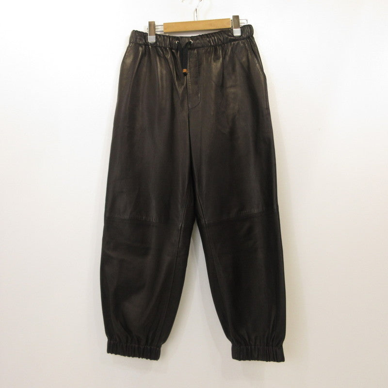 GUCCI | グッチ パンツ 738235 国内正規品　羊革 ブラック サイズ：46