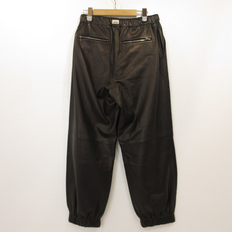 GUCCI | グッチ パンツ 738235 国内正規品　羊革 ブラック サイズ：46