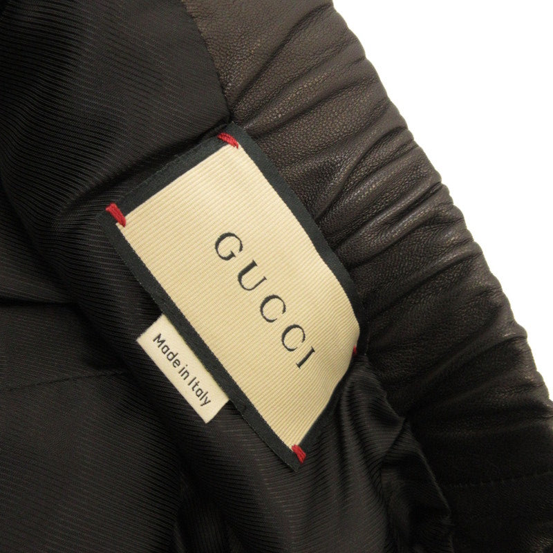 GUCCI | グッチ パンツ 738235 国内正規品　羊革 ブラック サイズ：46