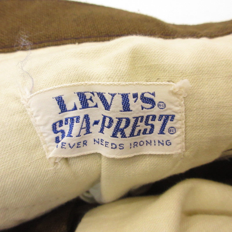 Levi's | リーバイス STA-PREST パンツ 棒タロン/ビッグE 年式:60-70s ブラウン サイズ：26【姫路東店】