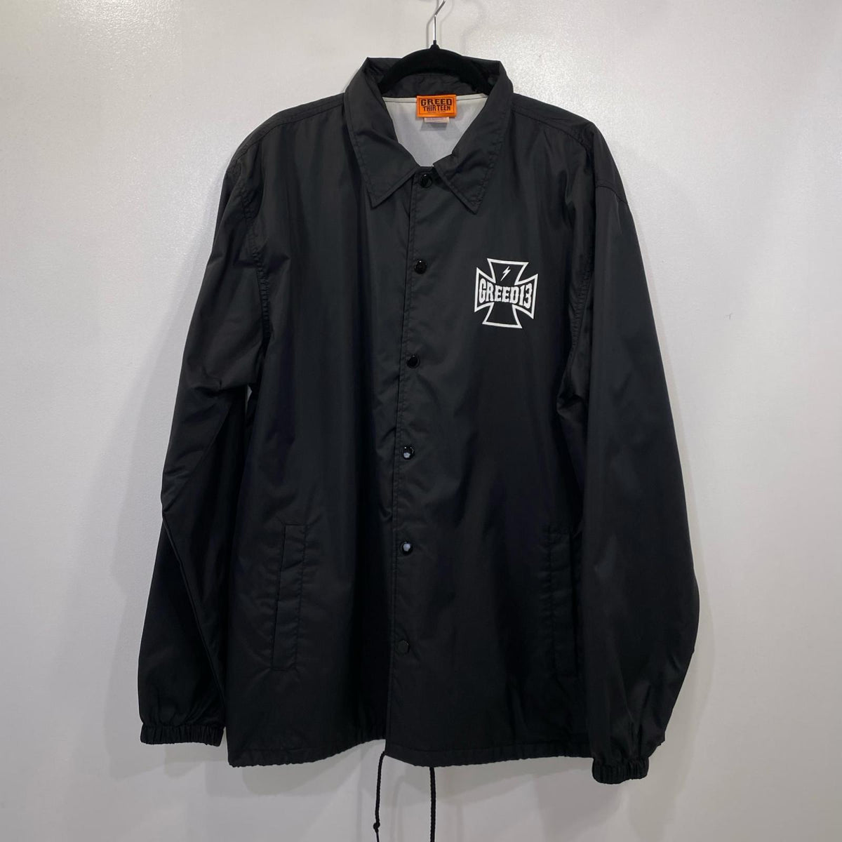 GREED13｜グリードサーティーン IRON CROSS Coach Jacket その他アウター ブラック サイズ：XXL【姫路東店】