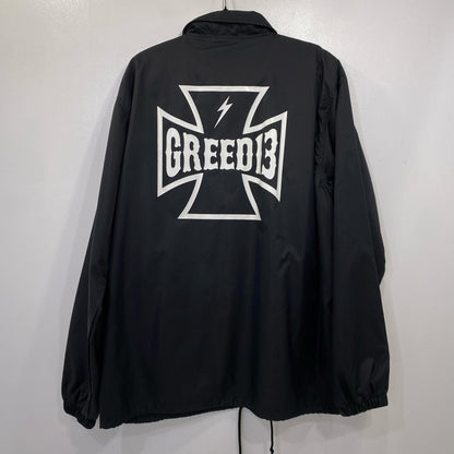 GREED13｜グリードサーティーン IRON CROSS Coach Jacket その他アウター ブラック サイズ：XXL【姫路東店】