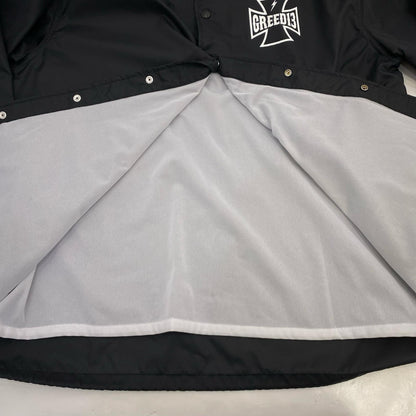 GREED13｜グリードサーティーン IRON CROSS Coach Jacket その他アウター ブラック サイズ：XXL【姫路東店】
