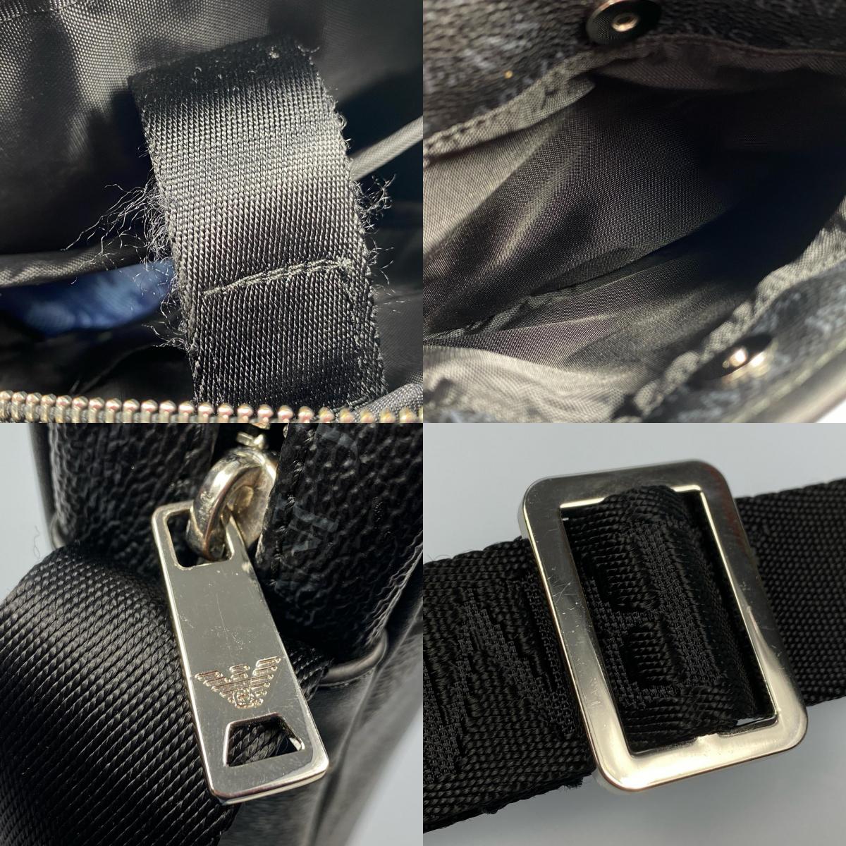 ARMANI JEANS | アルマーニ・ジーンズ ショルダーバッグ CD996 932525 ブラック【姫路東店】