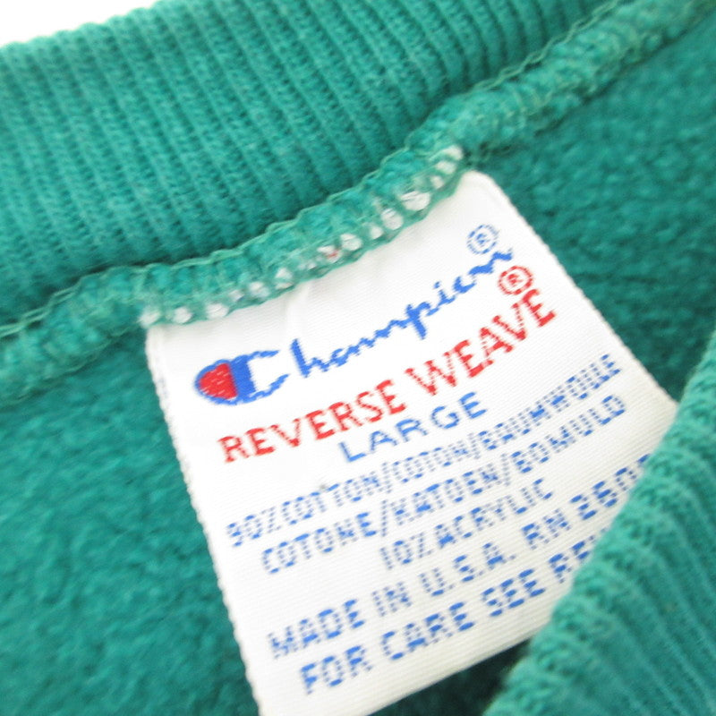 Champion | チャンピオン REVERSE WEAVE スウェット 年式:90s グリーン サイズ：L