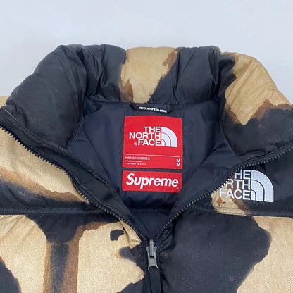 【中古】Supreme | シュプリーム Bleached Denim Print Nuptse Jacket ダウンジャケット ND52100I 2021A/W サイズ：M【姫路東店】