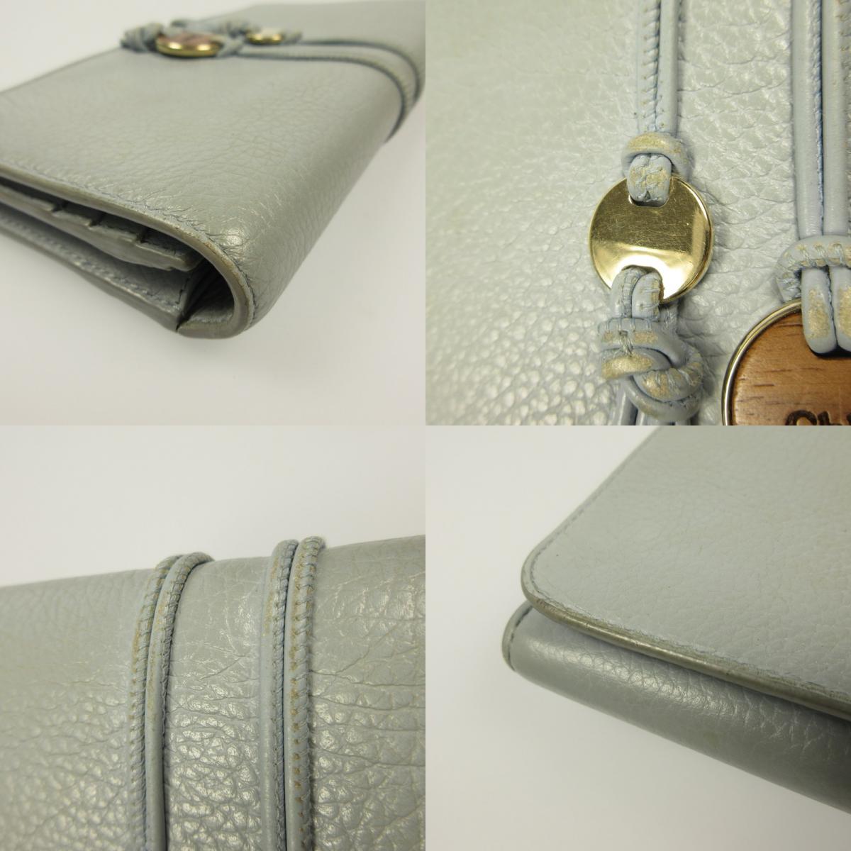 Chloe | クロエ MALOU 二つ折り財布 CHC22AP331I11469 ブルー
