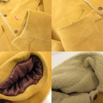 【中古】Levi's VintageClothing | リーバイスヴィンテージクロージング スエードシェルパトラッカー レザー 748830000 イエロー サイズ：S【姫路東店】