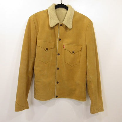 【中古】Levi's VintageClothing | リーバイスヴィンテージクロージング スエードシェルパトラッカー レザー 748830000 イエロー サイズ：S【姫路東店】