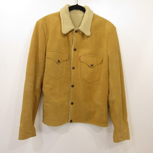 【中古】Levi's VintageClothing | リーバイスヴィンテージクロージング スエードシェルパトラッカー レザー 748830000 イエロー サイズ：S【姫路東店】