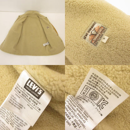【中古】Levi's VintageClothing | リーバイスヴィンテージクロージング スエードシェルパトラッカー レザー 748830000 イエロー サイズ：S【姫路東店】