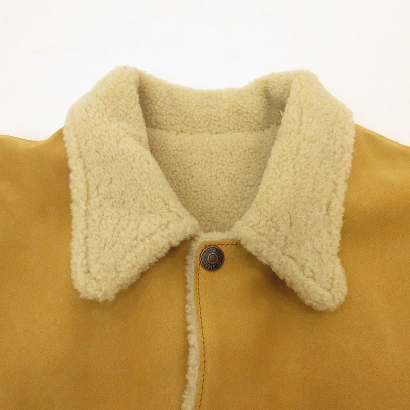 【中古】Levi's VintageClothing | リーバイスヴィンテージクロージング スエードシェルパトラッカー レザー 748830000 イエロー サイズ：S【姫路東店】