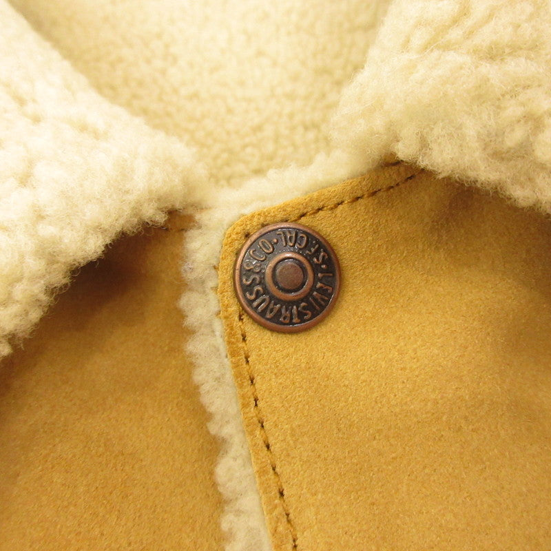 【中古】Levi's VintageClothing | リーバイスヴィンテージクロージング スエードシェルパトラッカー レザー 748830000 イエロー サイズ：S【姫路東店】