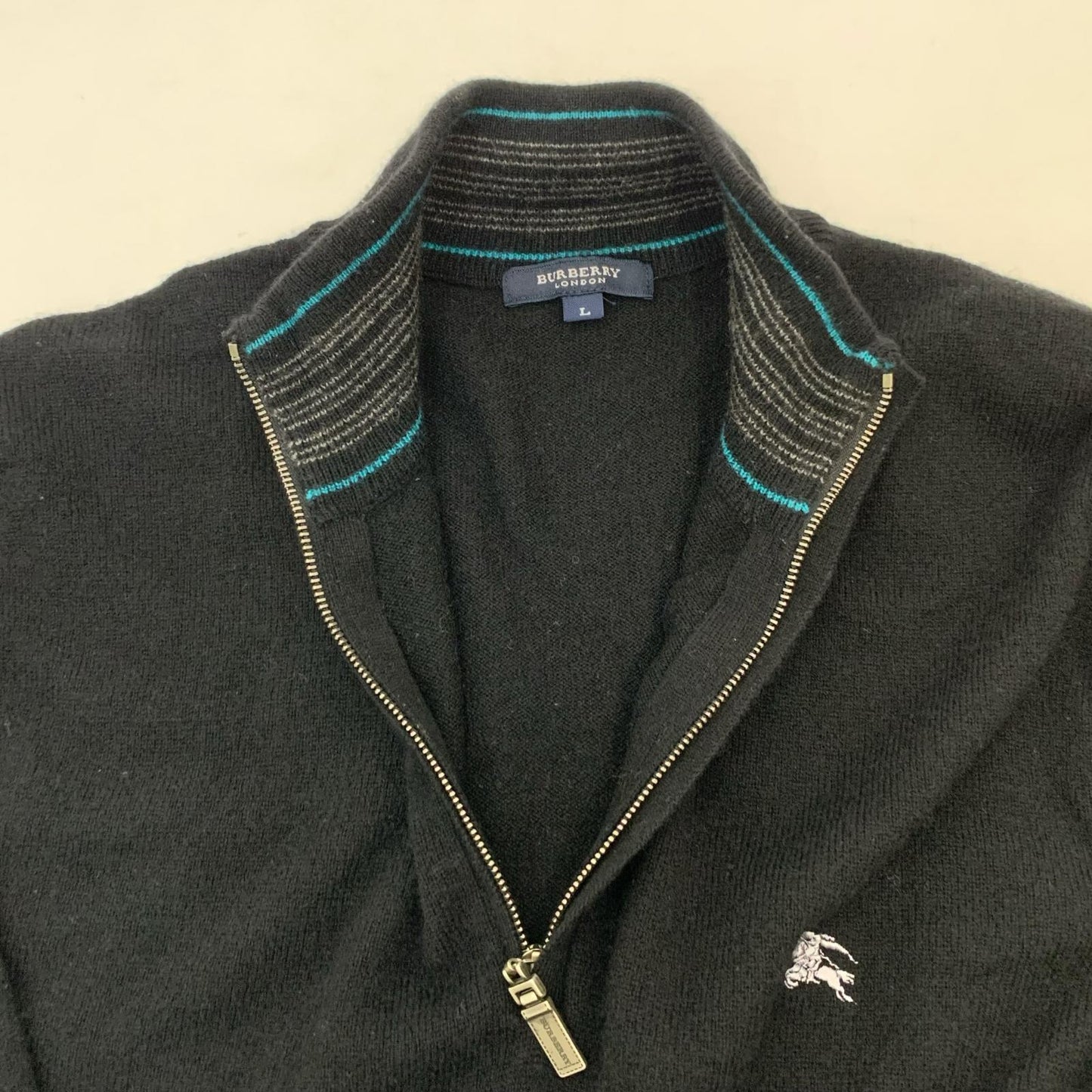 【中古】BURBERRY LONDON | バーバリーロンドン ニット BBT07-523-09 ブラック サイズ：L【姫路東店】