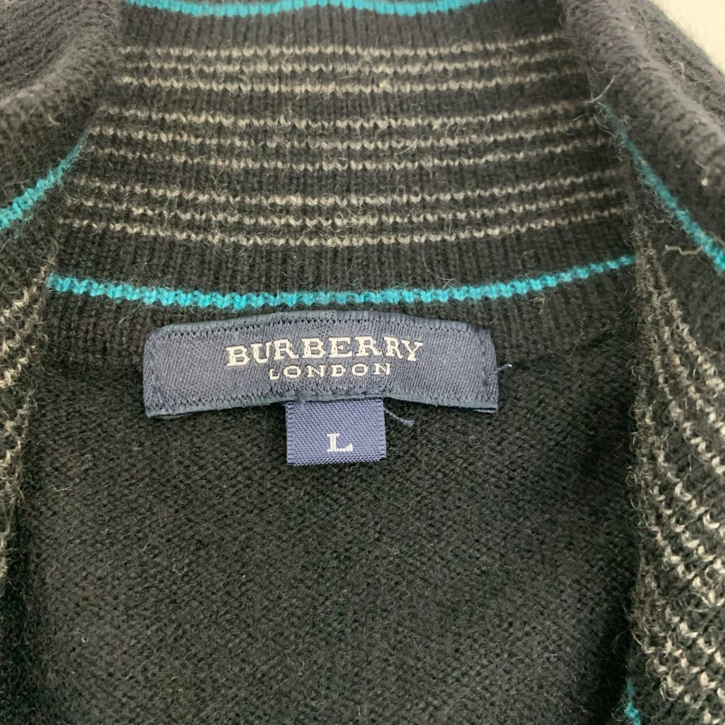 【中古】BURBERRY LONDON | バーバリーロンドン ニット BBT07-523-09 ブラック サイズ：L【姫路東店】