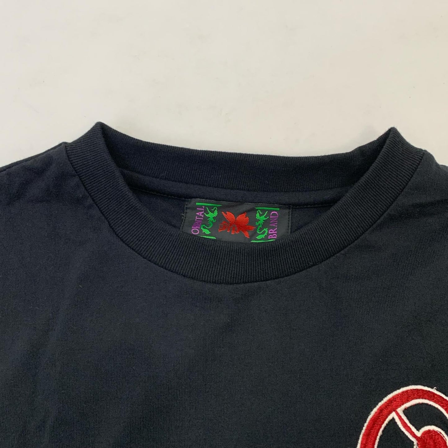 【中古】錦 | ニシキ 式波(惣流)アスカ・ラングレー×扇桜家紋 半袖Ｔシャツ 58231 ブラック サイズ：L【姫路東店】