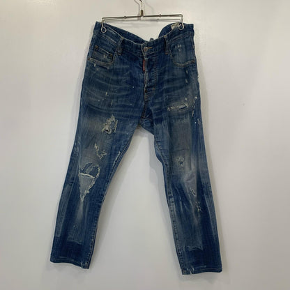 【中古】DSQUARED2 | ディースクエアード SKATER JEANS デニムパンツ 2017S/S サイズ:48 国内正規タグ ブルー サイズ：48【姫路東店】
