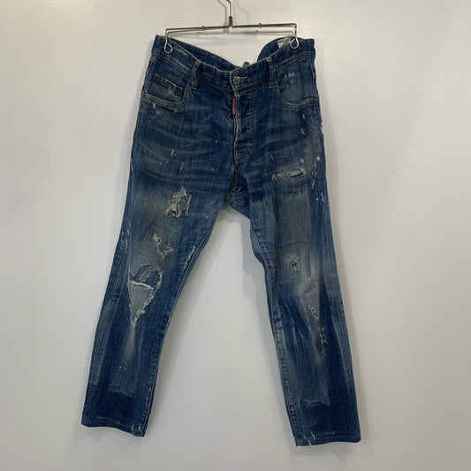 【中古】DSQUARED2 | ディースクエアード SKATER JEANS デニムパンツ 2017S/S サイズ:48 国内正規タグ ブルー サイズ：48【姫路東店】