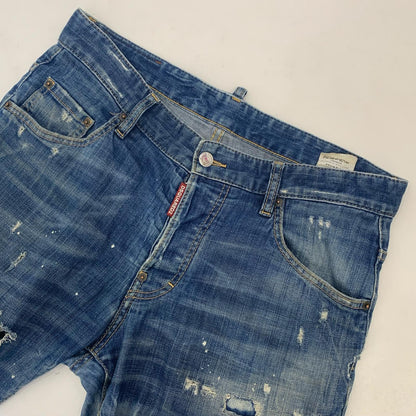 【中古】DSQUARED2 | ディースクエアード SKATER JEANS デニムパンツ 2017S/S サイズ:48 国内正規タグ ブルー サイズ：48【姫路東店】
