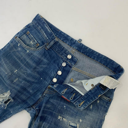 【中古】DSQUARED2 | ディースクエアード SKATER JEANS デニムパンツ 2017S/S サイズ:48 国内正規タグ ブルー サイズ：48【姫路東店】