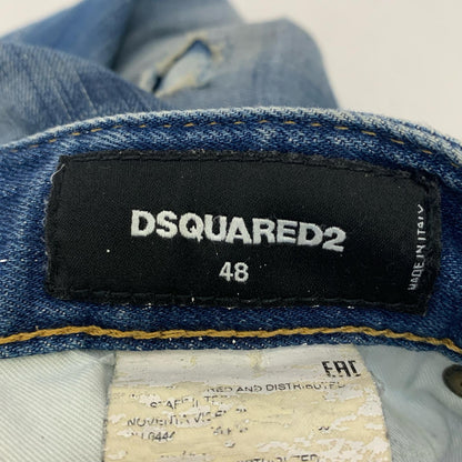 【中古】DSQUARED2 | ディースクエアード SKATER JEANS デニムパンツ 2017S/S サイズ:48 国内正規タグ ブルー サイズ：48【姫路東店】