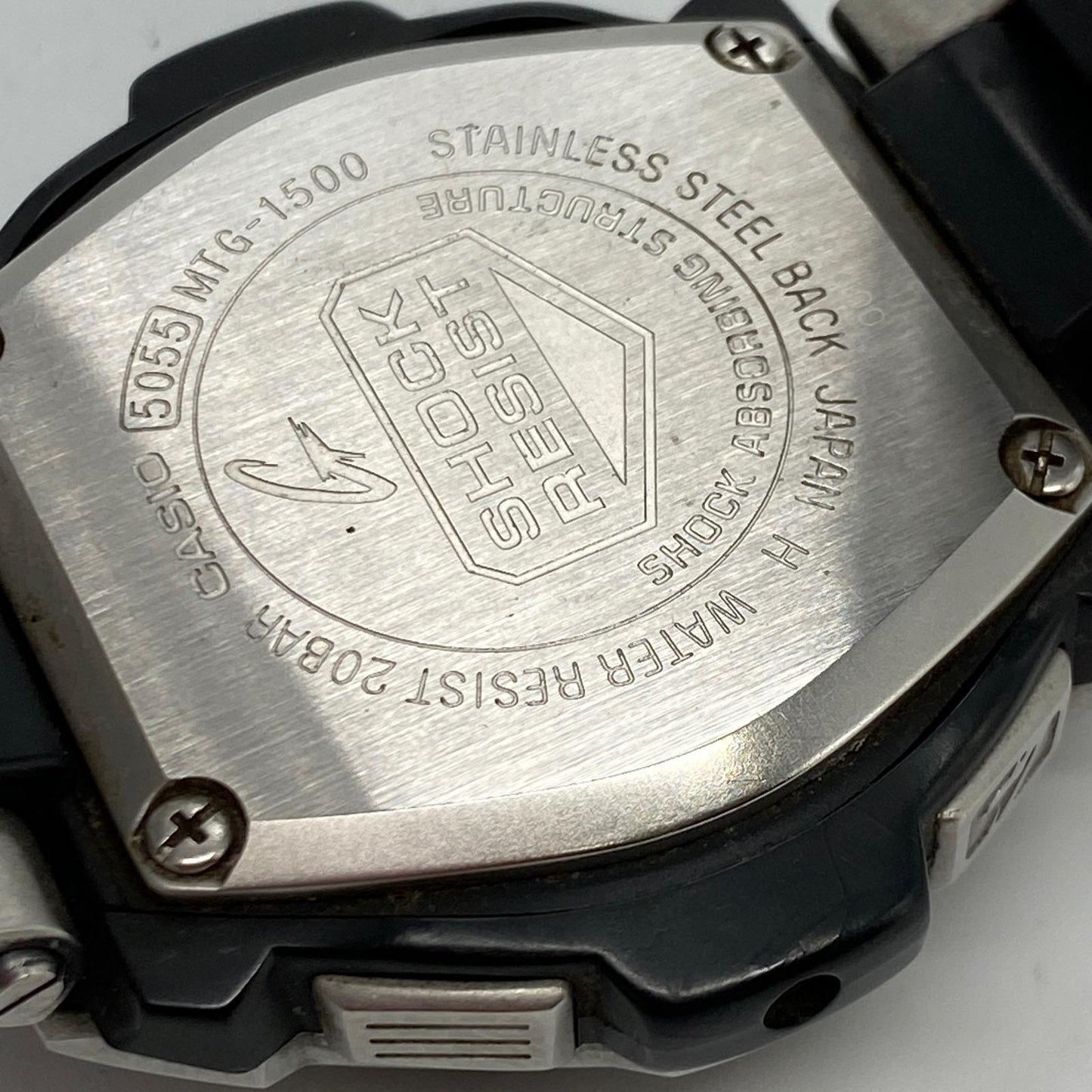 G-SHOCK | ジーショック 腕時計 MTG-1500-1AJF アナデジ電波ソーラー シルバー