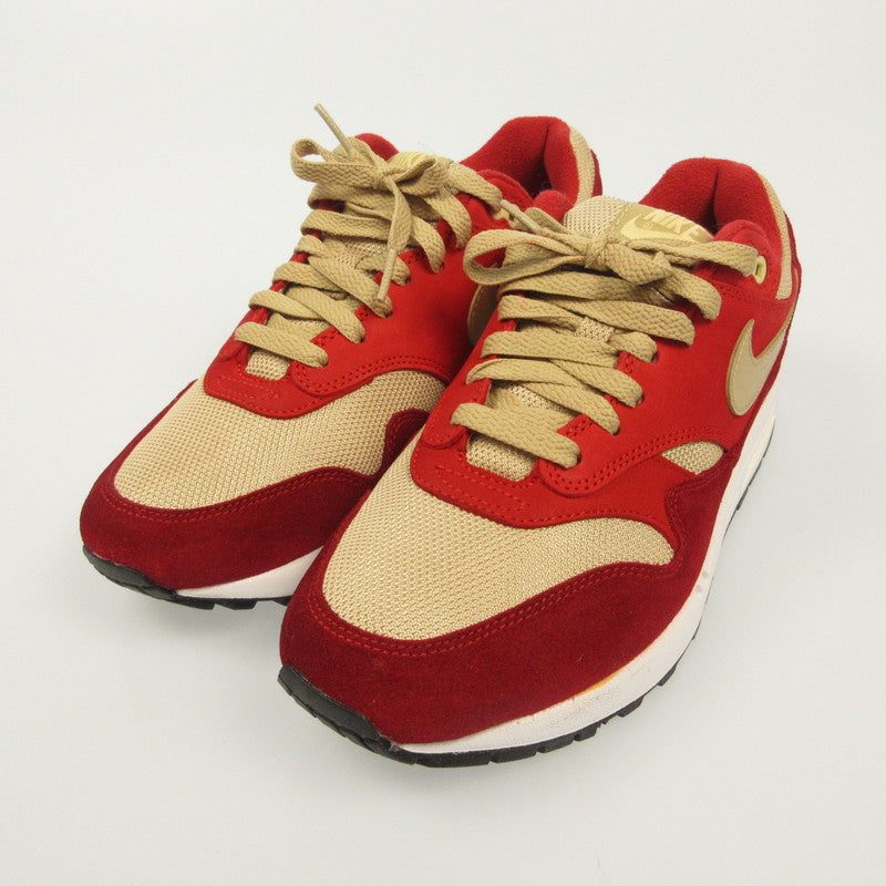 NIKE | ナイキ AIR MAX 1 PRM RETRO RED CURRY スニーカー 908366-600 レッド 26cm【姫路東店】