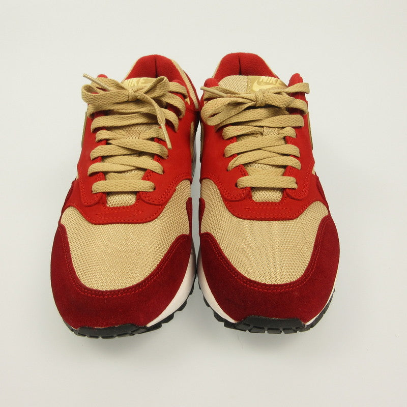 NIKE | ナイキ AIR MAX 1 PRM RETRO RED CURRY スニーカー 908366-600 レッド 26cm【姫路東店】