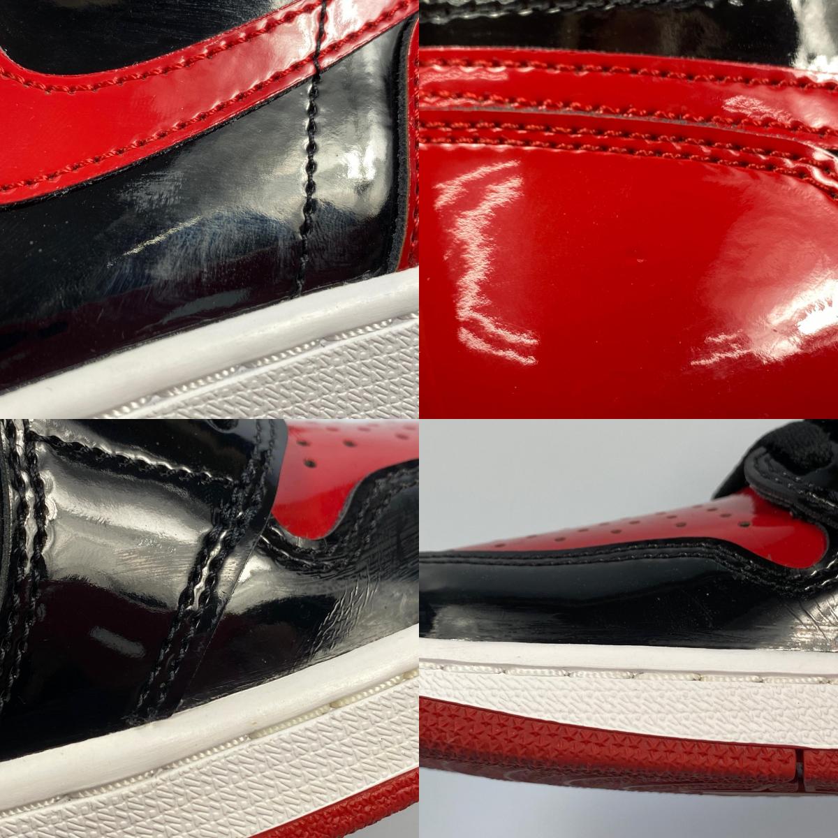 NIKE | ナイキ AIR JORDAN 1 RETRO HIGH OG BRED PATENT スニーカー 555088-063 2022S/S 27.0cm レッド 27cm【姫路東店】