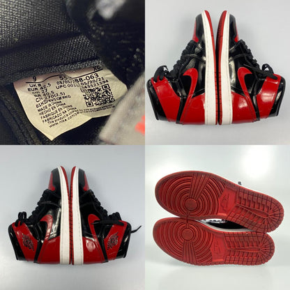NIKE | ナイキ AIR JORDAN 1 RETRO HIGH OG BRED PATENT スニーカー 555088-063 2022S/S 27.0cm レッド 27cm【姫路東店】