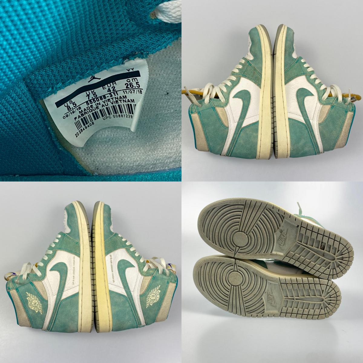 【中古】NIKE | ナイキ AIR JORDAN 1 RETRO HIGH OG スニーカー 555088-311 2019S/S 26.5cm ライトブルー 26.5cm【姫路東店】