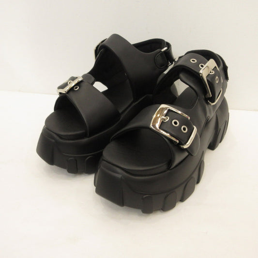 【中古】 EXﾎﾞﾘｭｰﾑﾊｲｿｰﾙ+8cm ﾓｰﾄﾞﾊﾞｯｸﾙｻﾝﾀﾞﾙ サンダル WL-IK016 ブラック 26.5cm【姫路東店】