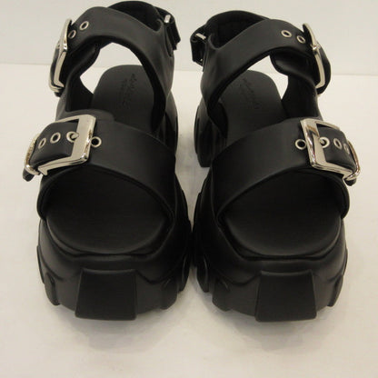 【中古】 EXﾎﾞﾘｭｰﾑﾊｲｿｰﾙ+8cm ﾓｰﾄﾞﾊﾞｯｸﾙｻﾝﾀﾞﾙ サンダル WL-IK016 ブラック 26.5cm【姫路東店】