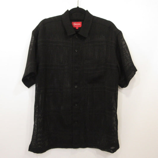 【中古】Supreme | シュプリーム Mesh Stripe S/S Shirt 半袖シャツ 2023S/S ブラック サイズ：S【姫路東店】