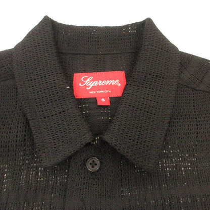 【中古】Supreme | シュプリーム Mesh Stripe S/S Shirt 半袖シャツ 2023S/S ブラック サイズ：S【姫路東店】
